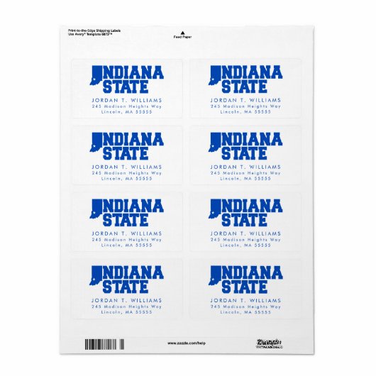 Logo van de Indiase staat Etiket (Full Sheet)