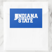 Logo van de Indiase staat Rechthoekige Sticker (Tas)