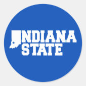 Logo van de Indiase staat Ronde Sticker (Voorkant)