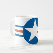 Logo van de luchtmacht_2 Koffiemok (Voorkant links)
