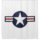 Logo van de luchtmacht douchegordijn (Voorkant)