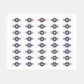 Logo van de luchtmacht labels (Vel)