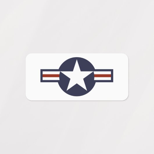 Logo van de luchtmacht labels (Design 1)