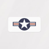 Logo van de luchtmacht labels (Design 2)