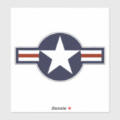 Logo van de luchtmacht sticker (Vel)