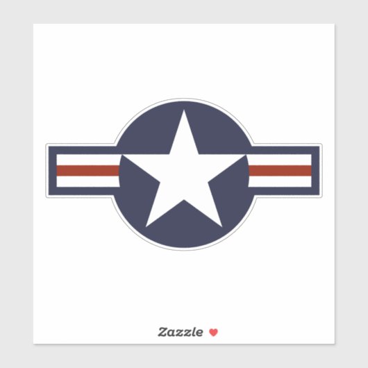 Logo van de luchtmacht sticker (Vel)