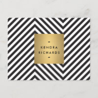 Logo van de Naam van Retro Zwart-witte Patroon het