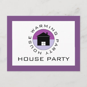 Logo van de Paarse Kamer, Uitnodiging van de Parti Briefkaart