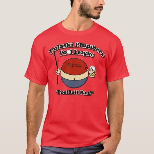 Logo van de Pulaski Pool League T-shirt (Voorkant)