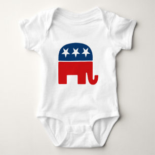 Logo van de republikeinse partij - GOP Elephant Romper