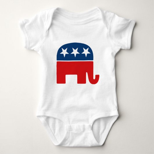 Logo van de Republikeinse Partij - GOP Elephant Romper (Voorkant)