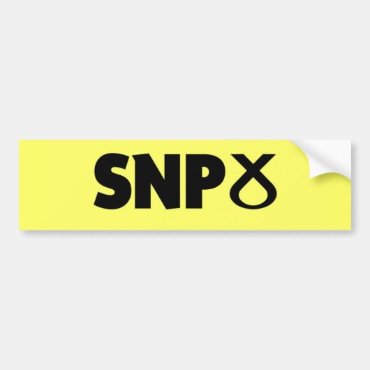 Logo van de Scottish National Party (SNP) Bumpersticker (Voorkant)