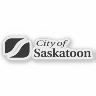 Logo van de stad Saskatoon, Saskatchewan, Canada Sticker