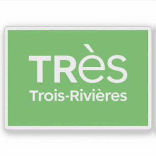 Logo van de stad Trois-Rivières, Quebec, Canada Sticker