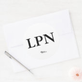 logo van de verzorger, LPN Ronde Sticker (Envelop)