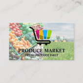 Logo van de voedselleveringsservice visitekaartje (Voorkant)