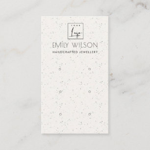 LOGO VAN DE WIT-CERAMISCHE TEXTUUR VAN DRIE OOGWIN VISITEKAARTJE