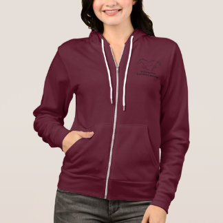 Logo van de zwarte paardenpaardclub hoodie