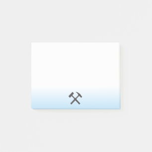 Logo van geoloog hamer post-it® notes