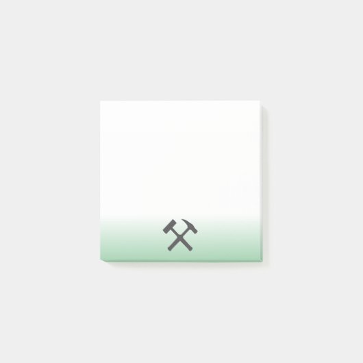 Logo van geoloog hamer post-it® notes (Voorkant)
