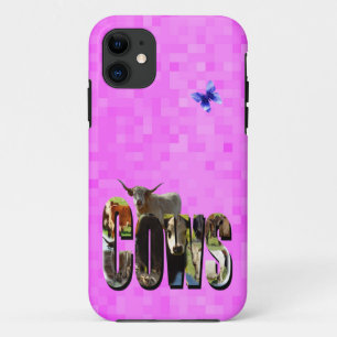 Logo van het Afbeelding van de koe met hoge Koe, iPhone 11 Hoesje