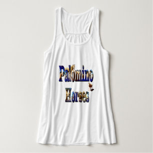 Logo van het Afbeelding van Palomino-paarden, Tanktop