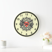 Logo van het hart van de zeescheepvaart grote klok (Huis)