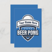 Logo van het  kampioenschap beer Pong (Voorkant / Achterkant)