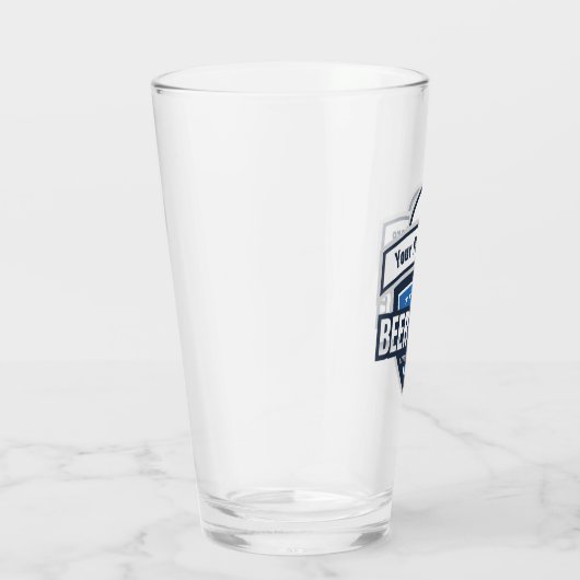 Logo van het  kampioenschap beer Pong Glas (Rechts)