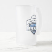 Logo van het  kampioenschap beer Pong Matglas Bierpul (Voorkant rechts)