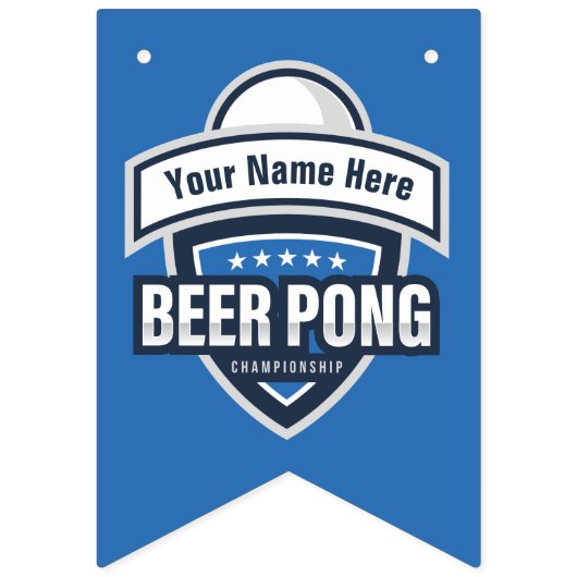 Logo van het  kampioenschap beer Pong Vlaggetjes (Eerste vlag)