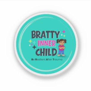 Logo van het ondeugende innerlijke kind  sticker