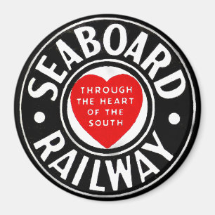 Logo van het treinspoor magneet
