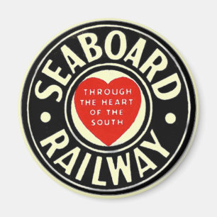 Logo van het treinspoor magneet