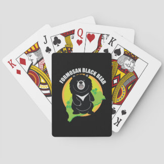 Logo van het zwarte beer van Formosan (Taiwan) Pokerkaarten