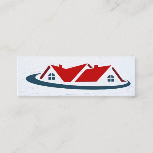 Logo van hypotheekhuis mini visitekaartje (Voorkant)