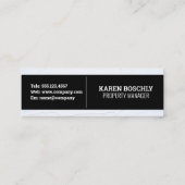 Logo van hypotheekhuis mini visitekaartje (Achterkant)