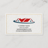 Logo van hypotheekhuis visitekaartje (Achterkant)