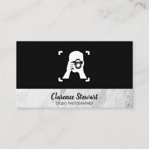 Logo van man die foto maakt visitekaartje