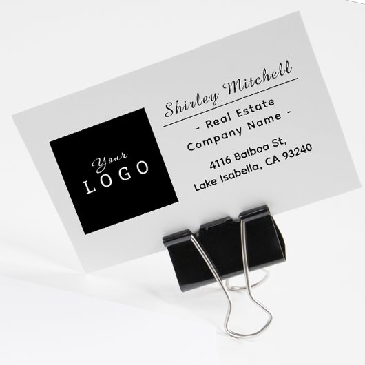 Logo van onroerend goed bedrijf - Aangepaste naam  Rubberstempel