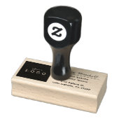 Logo van onroerend goed bedrijf - Aangepaste naam  Rubberstempel (Stempel)