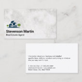 Logo van onroerend goed  visitekaartje (Voorkant / Achterkant)