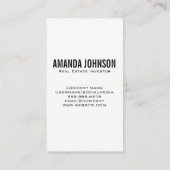 Logo van onroerend goedhuizen visitekaartje (Achterkant)