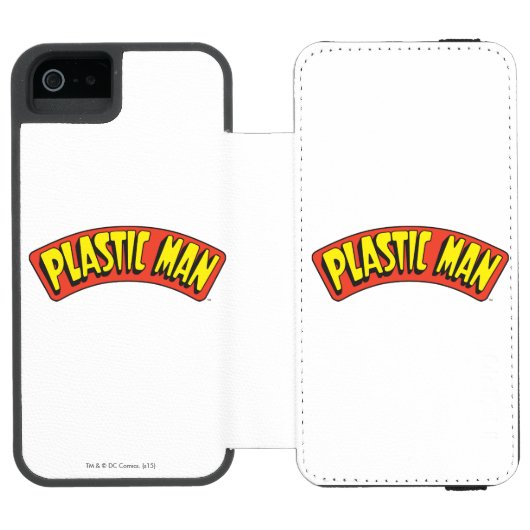 Logo van plastic Man Incipio iPhone Portemonnee Hoesje (Agenda Open)