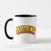 Logo van plastic Man Mok (Links)