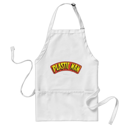 Logo van plastic Man Standaard Schort (Voorkant)