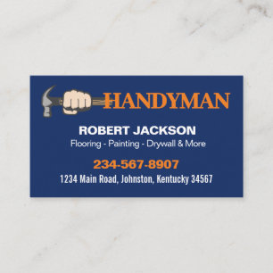 Logo van professionele klusjesman reparatieservice visitekaartje