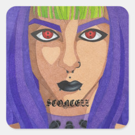 logo van Sconcezz Vierkante Sticker