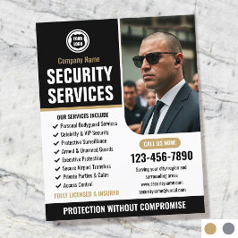 Logo van Security Bodyguard Services Company Gold Flyer