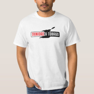 Logo van Trinidad en Tobago Island Silhouette Bar T-shirt
